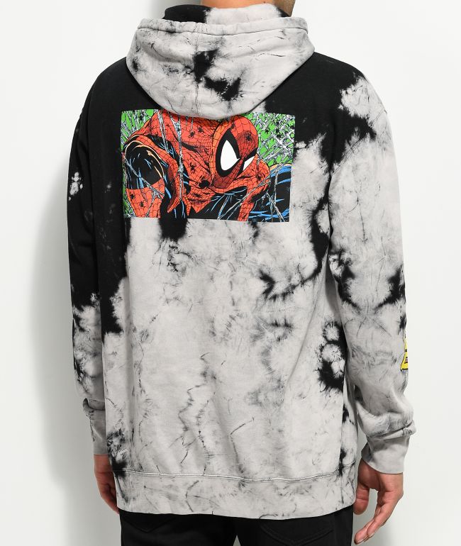 spider man black hoodie