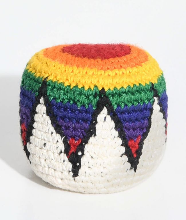 Guatemalart Hot N Cold Zig-Zag  hacky sack multicolor