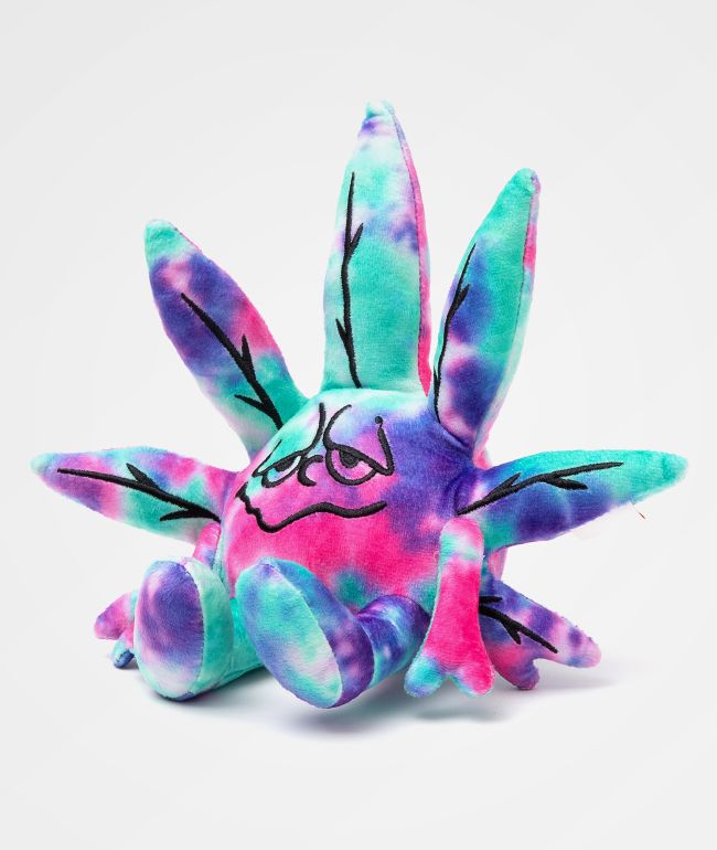 HUF 420 Green Buddy Blue Tie Dye Plush Toy