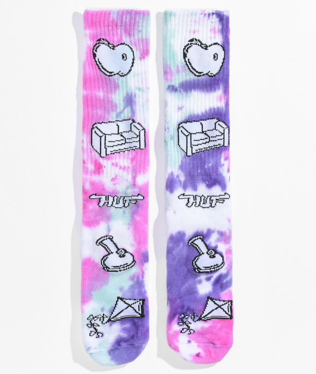huf socks tie dye