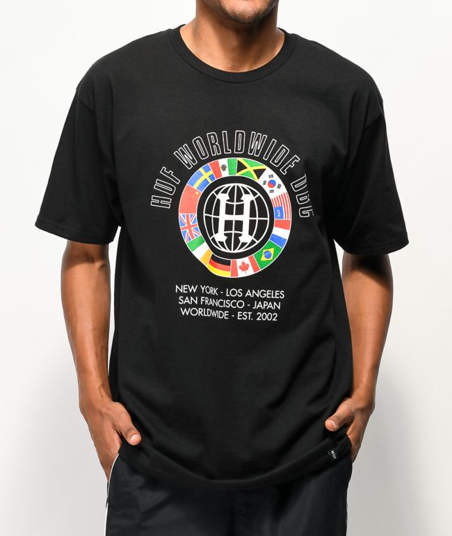 beneficio Revolucionario lechuga HUF DBC Worldwide Black T-Shirt