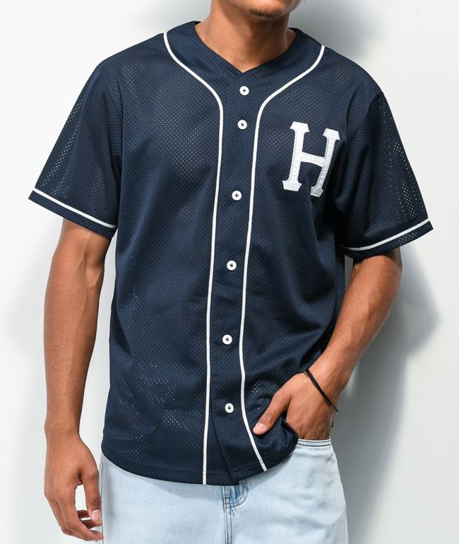 Huf H-Star Baseball Shirt in Desert - Size XL