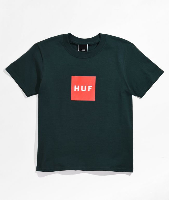 HUF Kids Set Box Logo Green T-Shirt