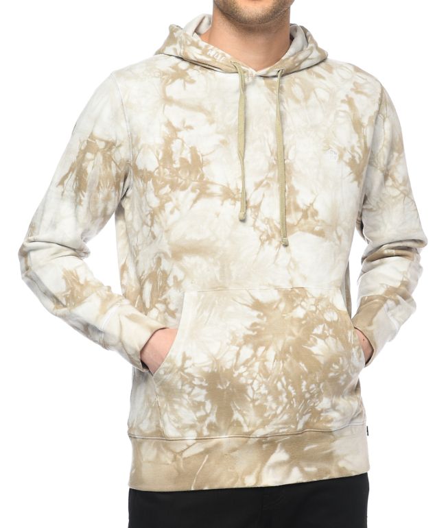Tie dye hoodie beige Clearance