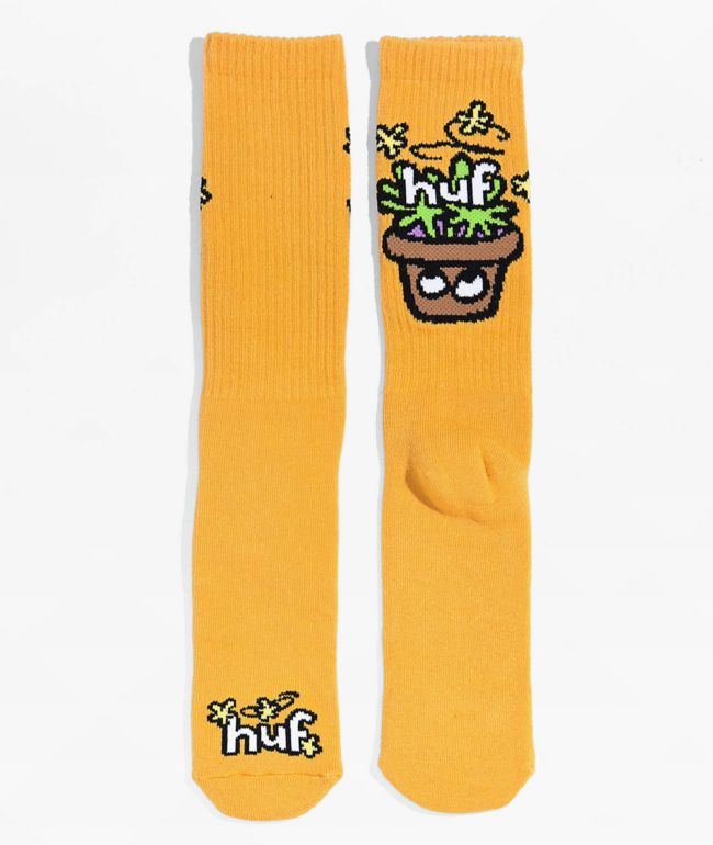 HUF Pot Head calcetines amarillos