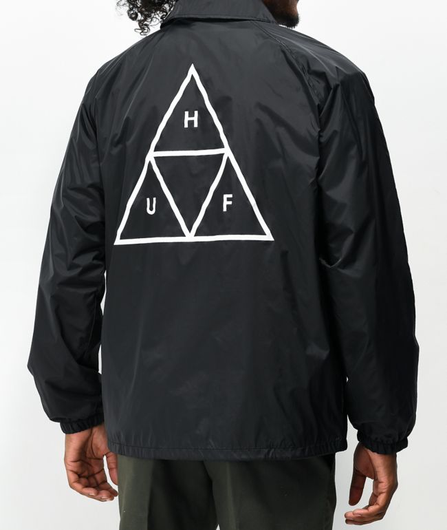 HUF Triple Triangle chaqueta entrenador negra