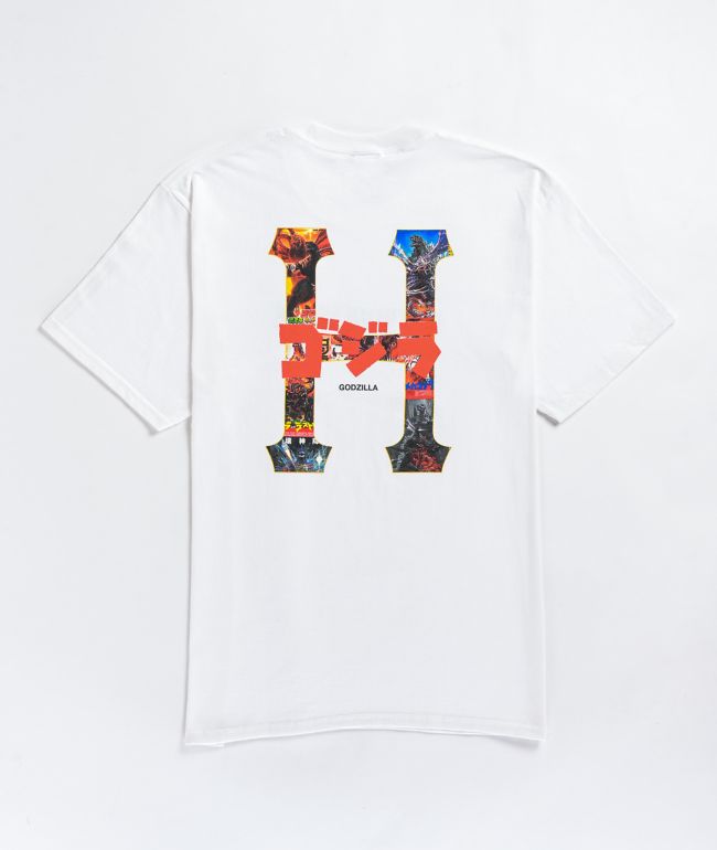 HUF x Godzilla Classic H White T-Shirt