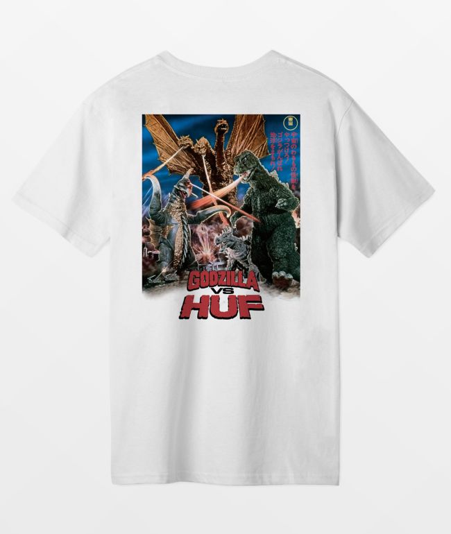 HUF x Godzilla Destroy All White T-Shirt