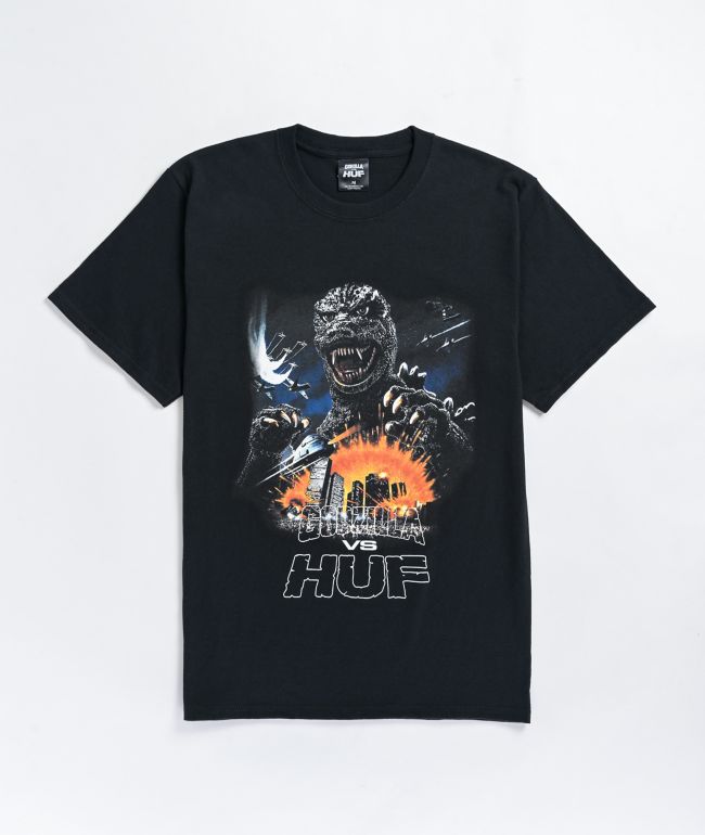 HUF x Godzilla Tour Black T-Shirt