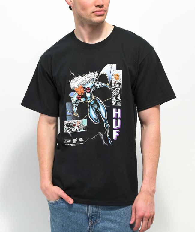 HUF x Marvel Storm camiseta negra