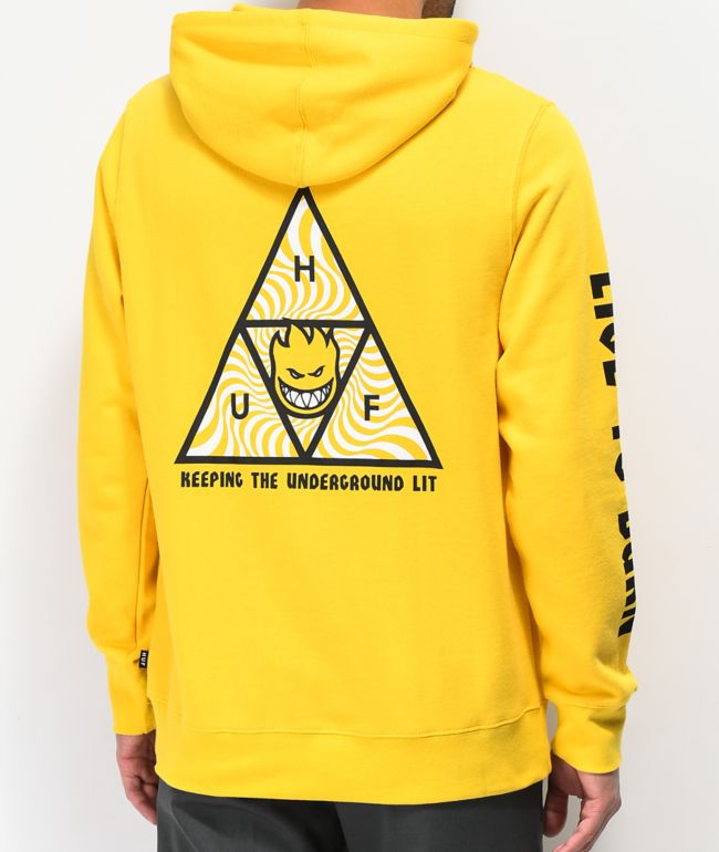 huf yellow hoodie