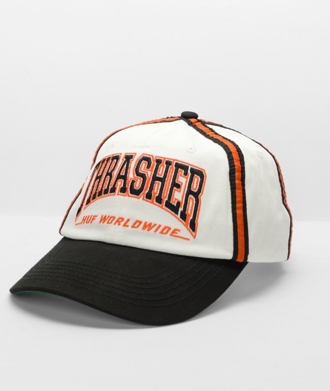 HUF x THRASHER Centerfield White Snapback Hat