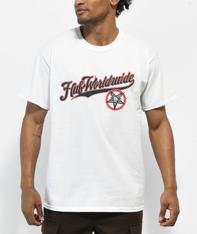 HUF x THRASHER Portola camiseta blanca