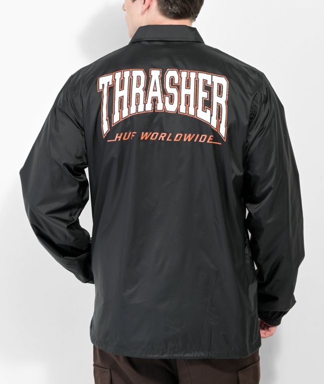 thrasher x huf jacket