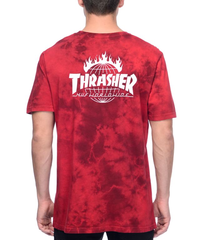 thrasher t shirt red