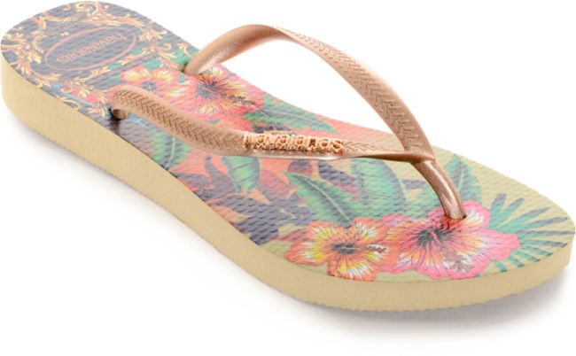 Havaianas Slim Tropical Flip Flop Sandals | Zumiez
