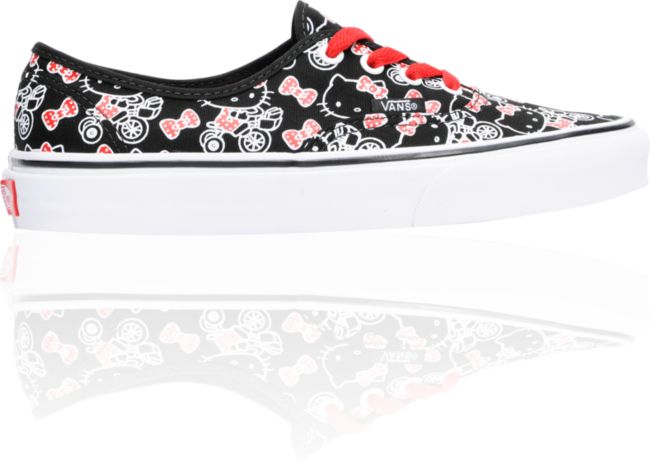 Hello Kitty Vans Authentic Black Shoes 