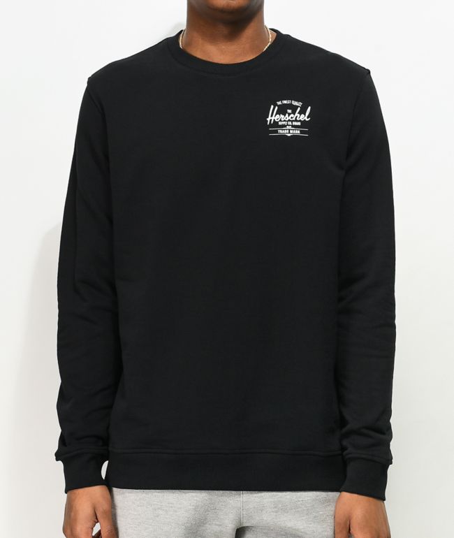 Herschel Supply Co. Classic Black Crew Neck Sweatshirt