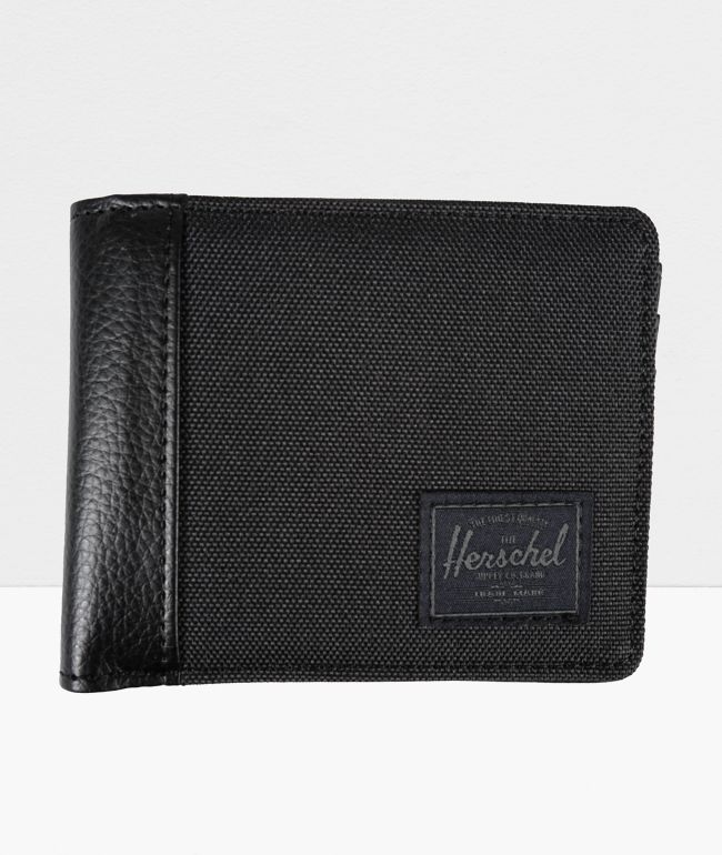 Herschel Supply Co. Hank II Black On Black Bifold Wallet