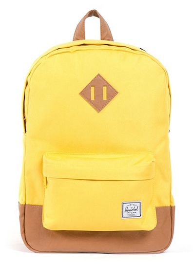 yellow backpack herschel