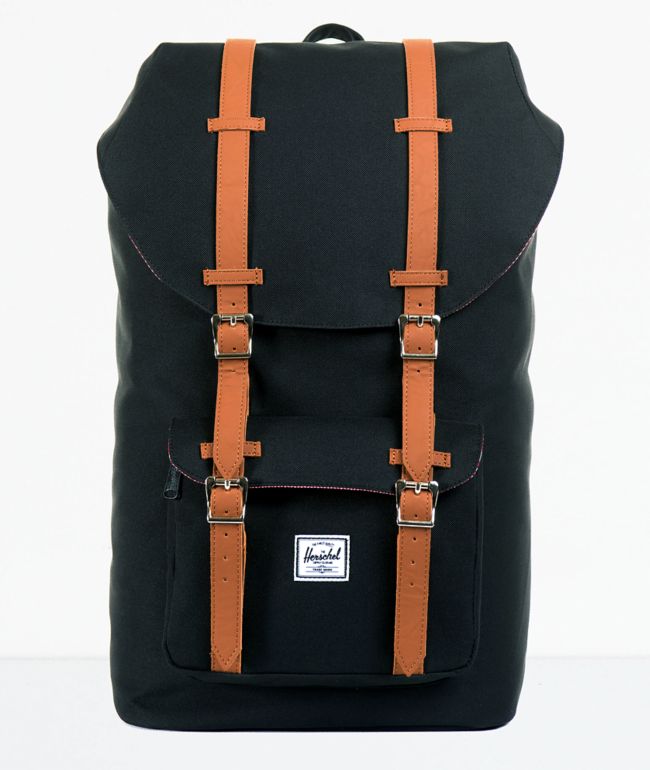 zacht Gezag een keer Herschel Supply Co. Little America Black & Black Backpack