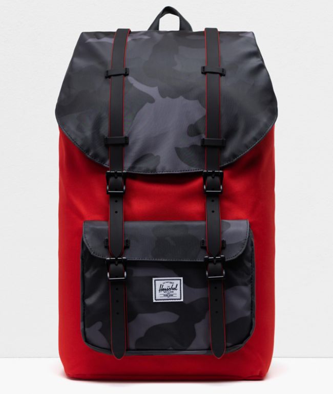 Herschel Supply Co. Little America Fiery Red & Night Camo Backpack