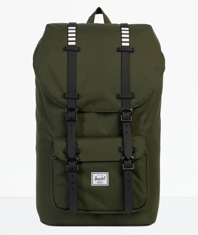 herschel olive green backpack