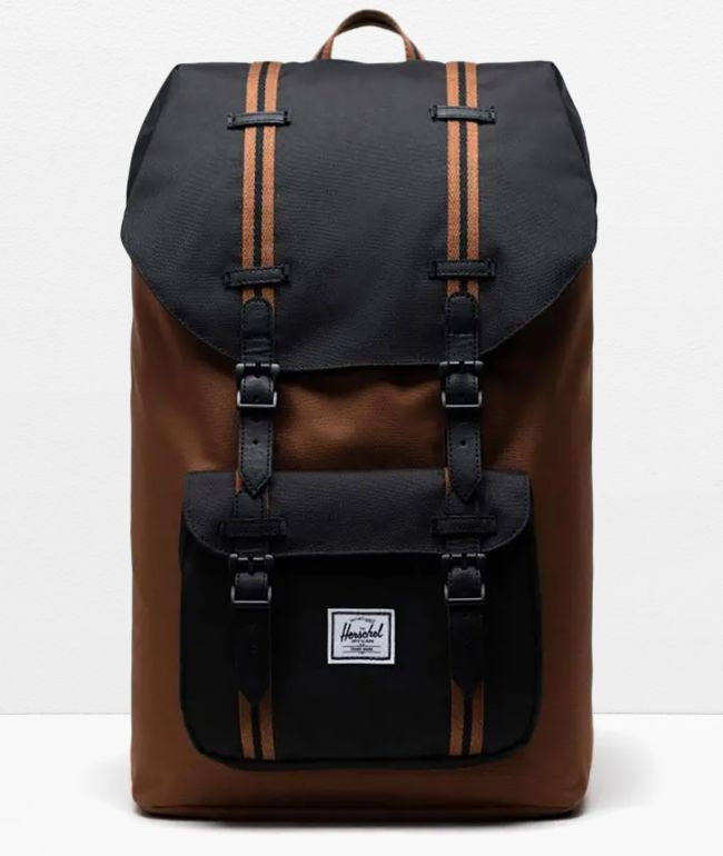 Herschel Supply Co. Little America Saddle & Black Backpack 