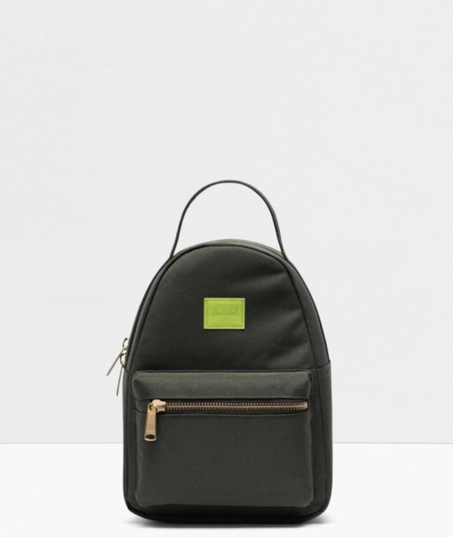 lime green mini backpack