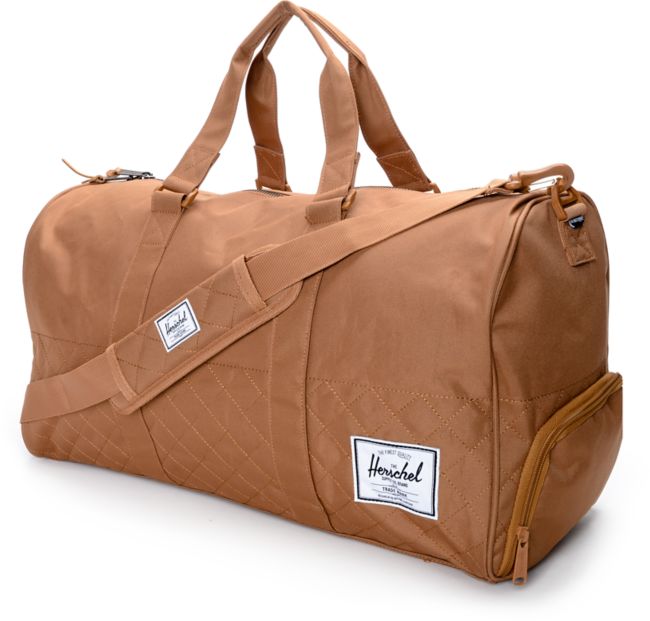 herschel leather duffle