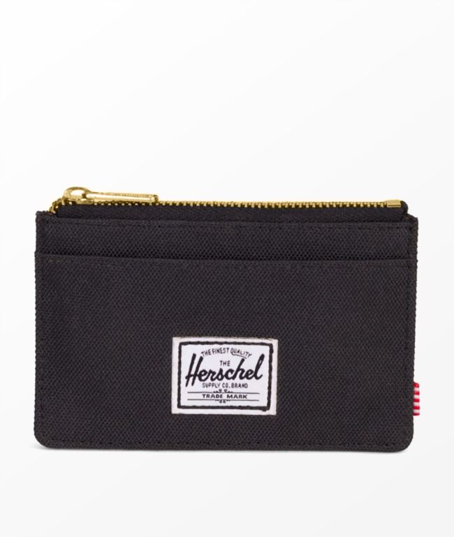 Herschel Supply Co. Oscar Black Zip Cardholder Wallet