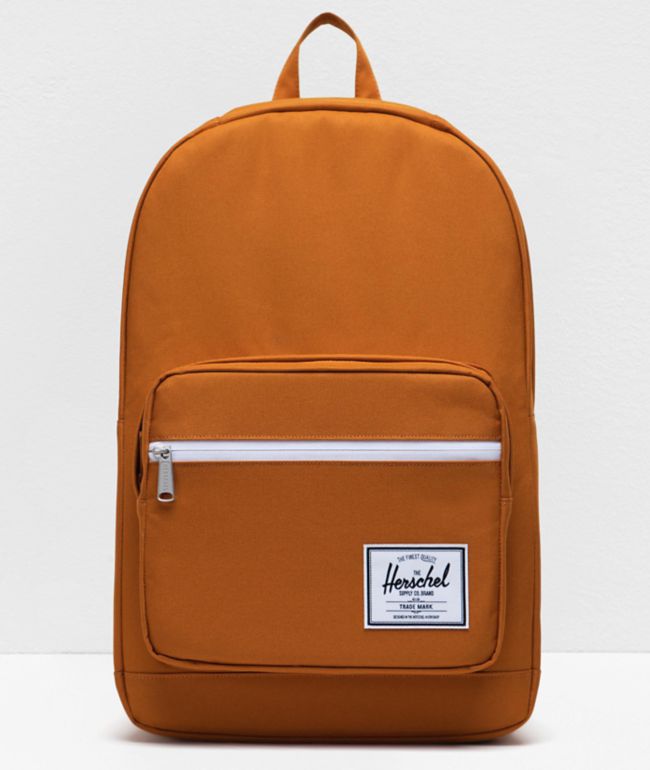 herschel green and orange backpack