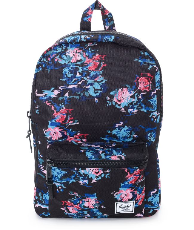 herschel blue floral backpack