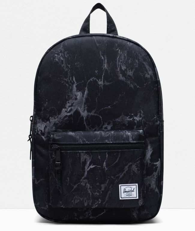 Herschel Supply Co. Settlement Mid Black Marble Backpack