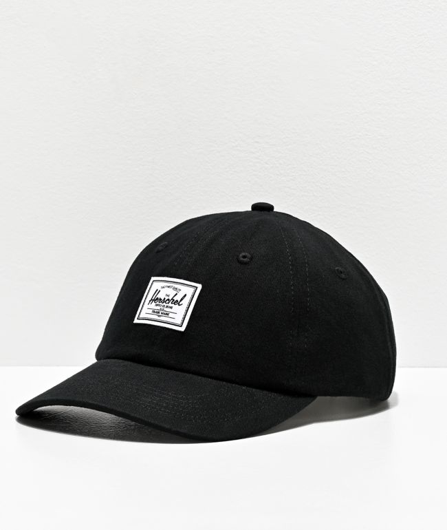 Herschel Supply Co. Sylas Black Strapback Hat