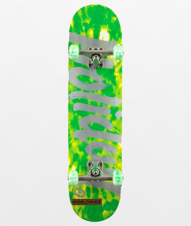 Holiday Revenge Green Tie Dye 7.75" Skateboard Complete