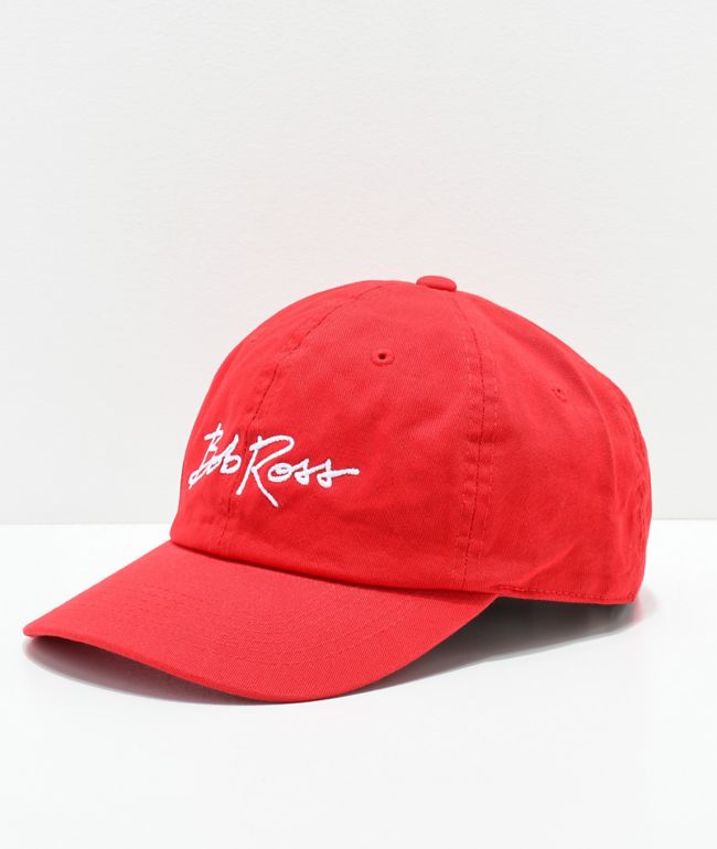 Homage Bob Ross Red Strapback Hat | Zumiez
