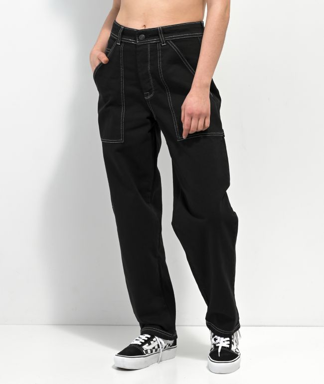 Homeboy X-Tra Jeans negros estilo carpintero