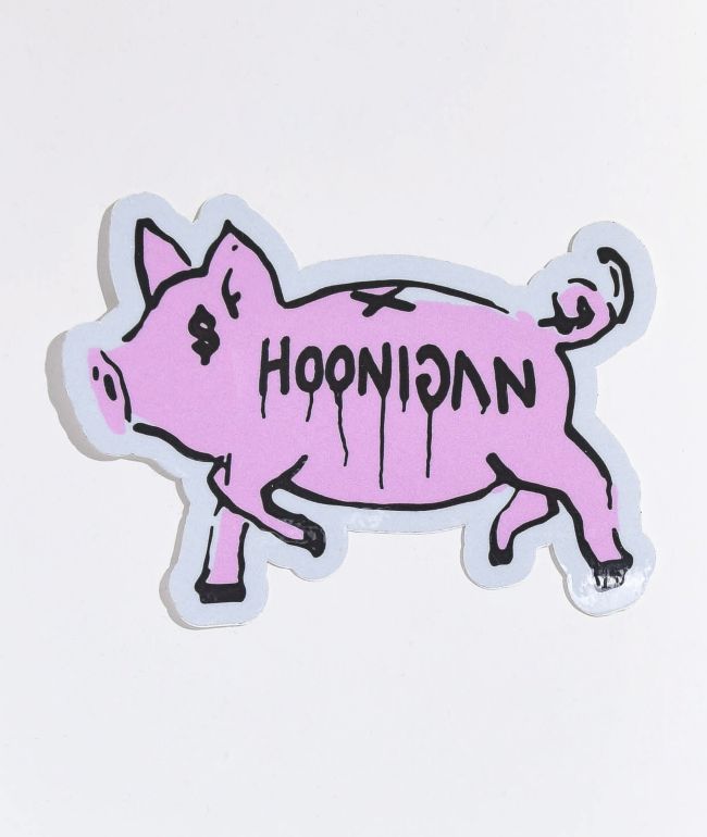 Hoonigan x Gucci Ghost Pig pegatina