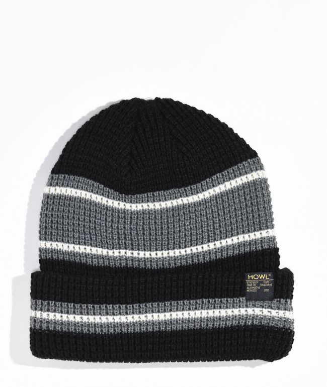 Howl Stripe Black Beanie