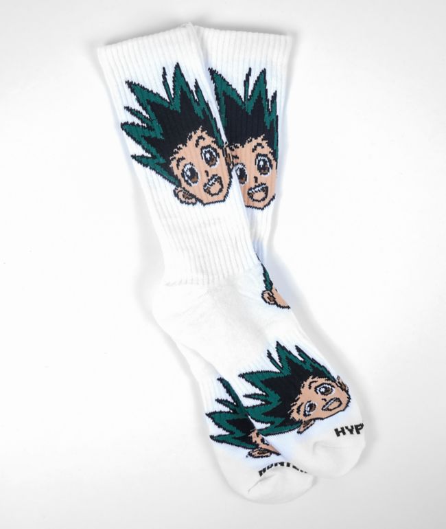 Hypland x Hunter x Hunter Gon White Crew Socks