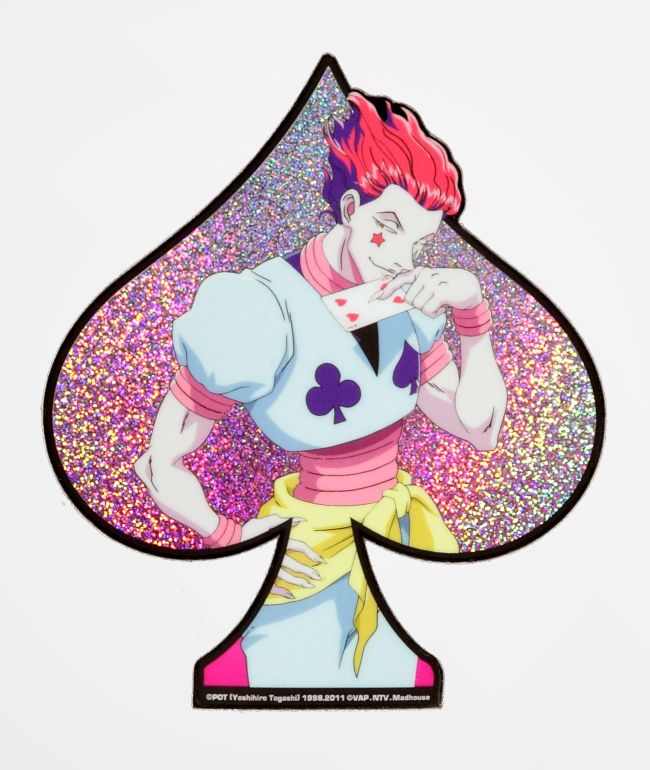 Hypland x Hunter x Hunter Hisoka Spade pegatina
