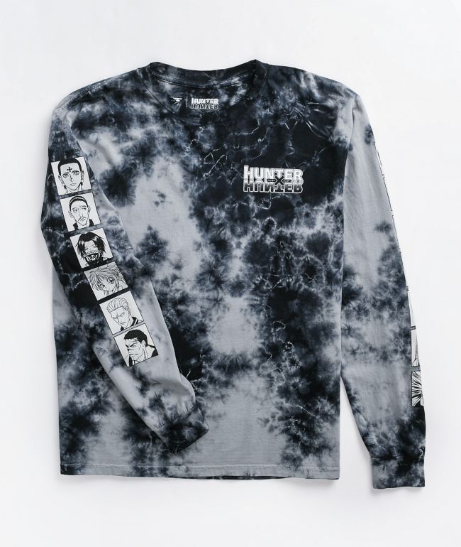 Hypland x Hunter x Hunter Phantom Black Tie Dye Long Sleeve T-Shirt