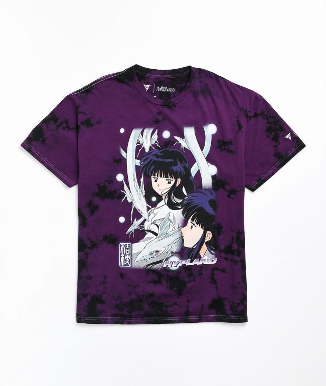 Hypland x InuYasha Kikyo Spirit Purple Tie Dye T-Shirt