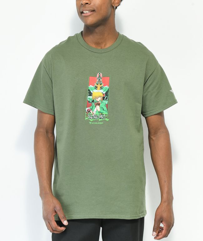Hypland x Yu-Gi-Oh! Joey Jinzo Camiseta verde