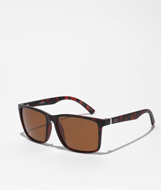I-SEA Hopper Tortoise & Brown Polarized Square Sunglasses
