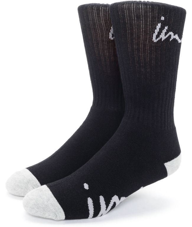 Imperial Motion Curser Black & Grey Crew Socks