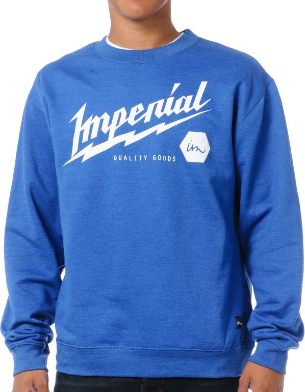 royal blue crewneck sweatshirt