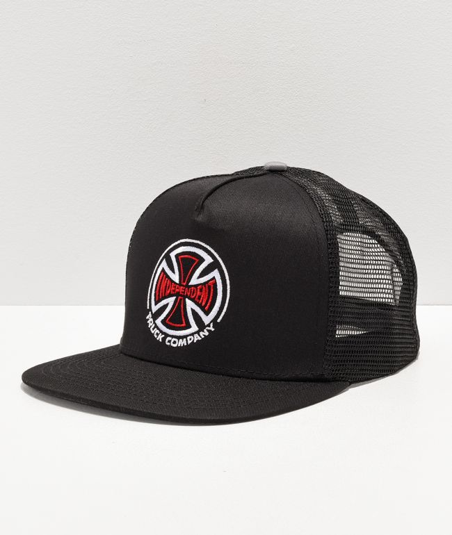 Independent Indy Black Red Cross Trucker Hat Zumiez