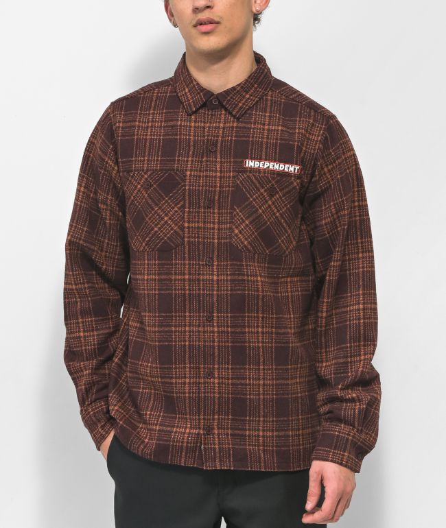 Independent Mesa Brown Flannel Shirt